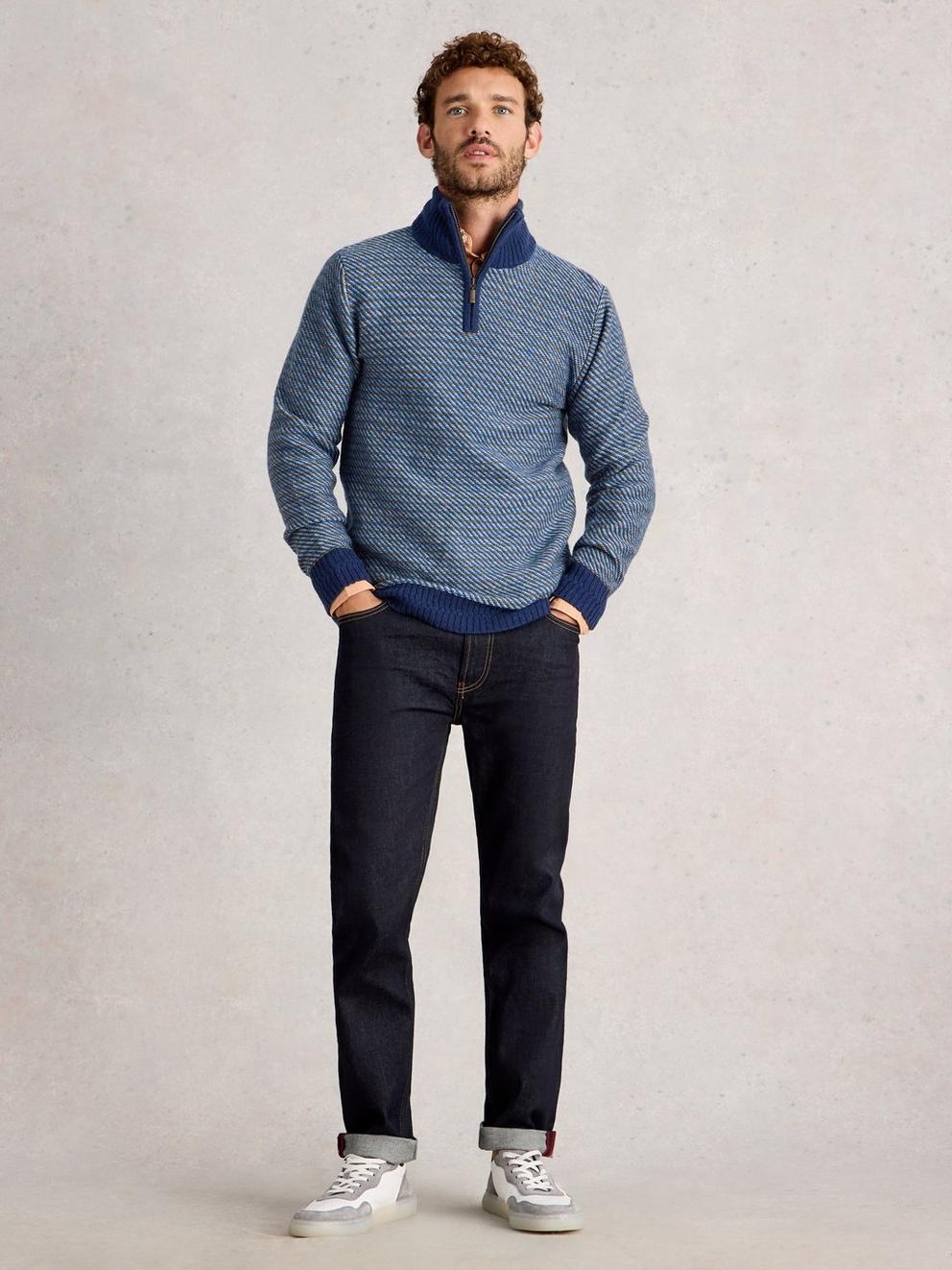 Selby Stripe Funnel Neck