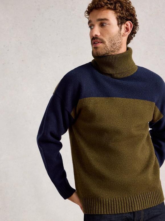 Ryde Colourblock Roll Neck