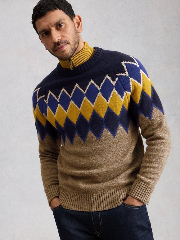 Alton Argyle Crew Neck