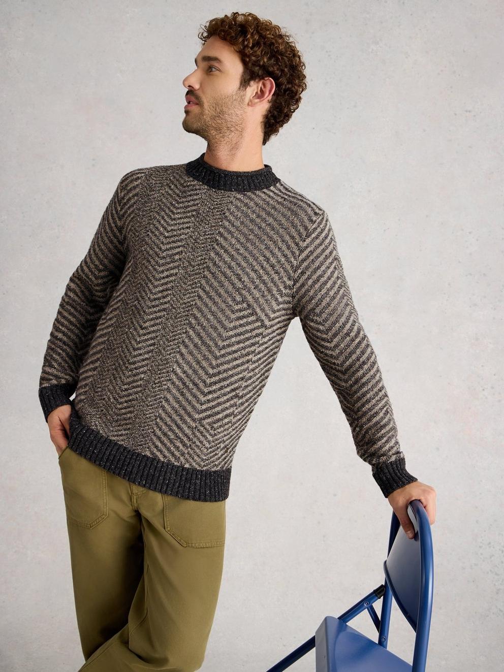 Jarrow Herringbone Crew Neck