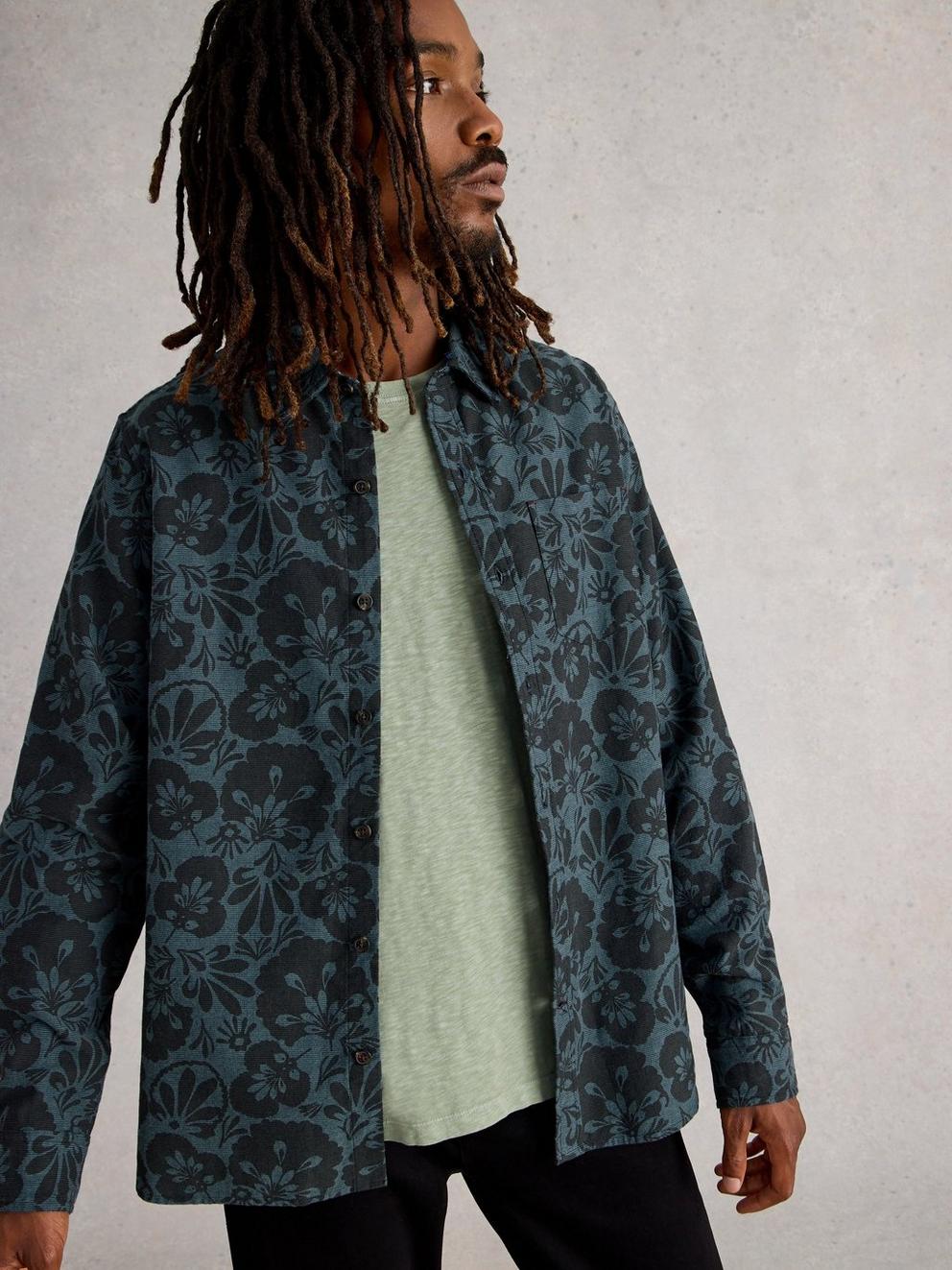 Finsbury Mono Print Shirt