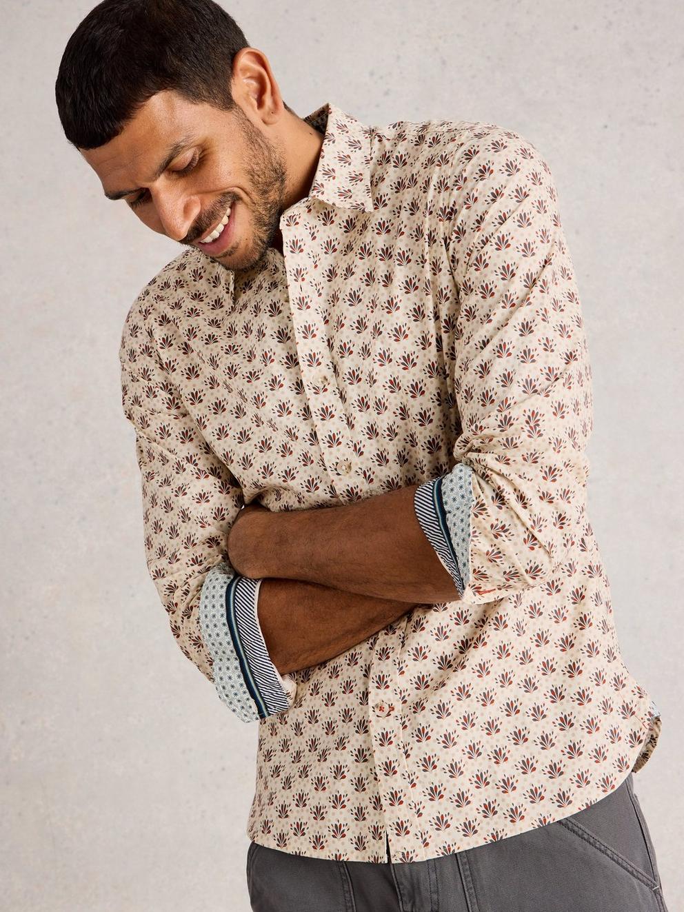 Salcombe Spot Fan Print Shirt