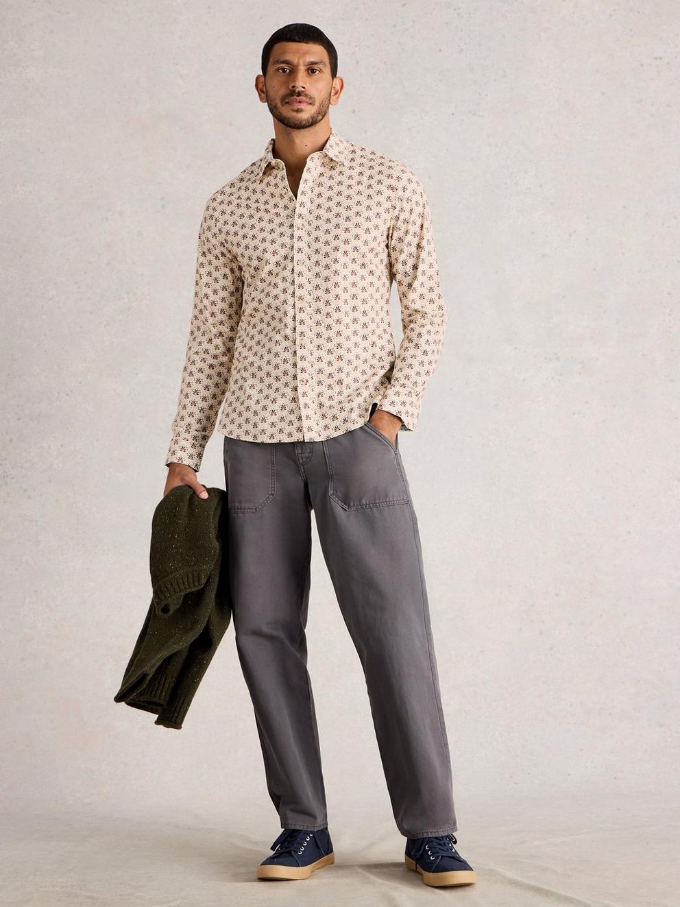 Salcombe Spot Fan Print Shirt