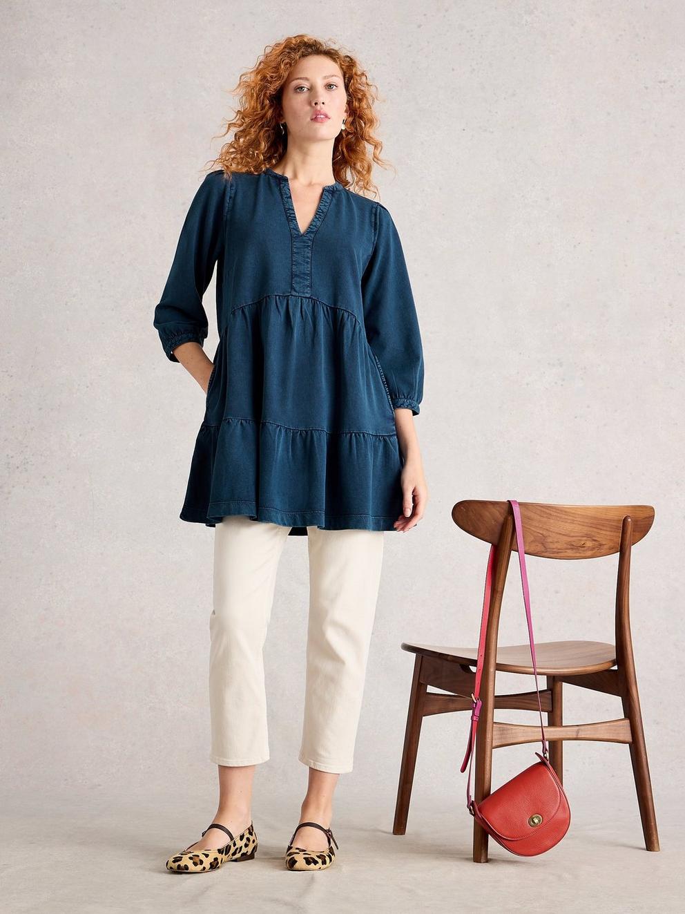 MARTA INDIGO TUNIC