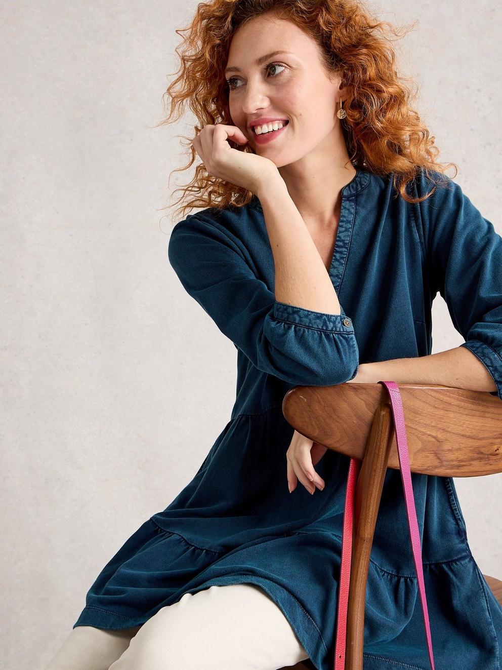 MARTA INDIGO TUNIC