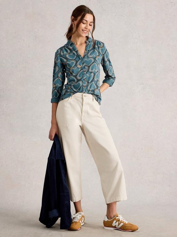 ANNIE COLLARED SHIRT JERSEY