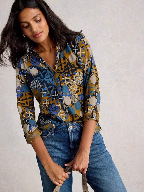 ANNIE COLLARED SHIRT JERSEY