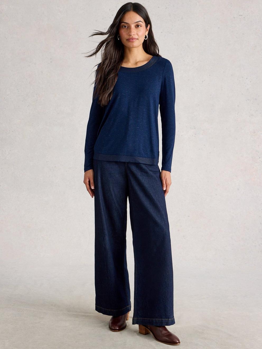 WEAVER LS SPARKLE TEE