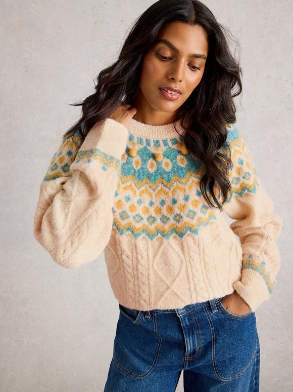 IZZY FAIRISLE CREW NECK JUMPER