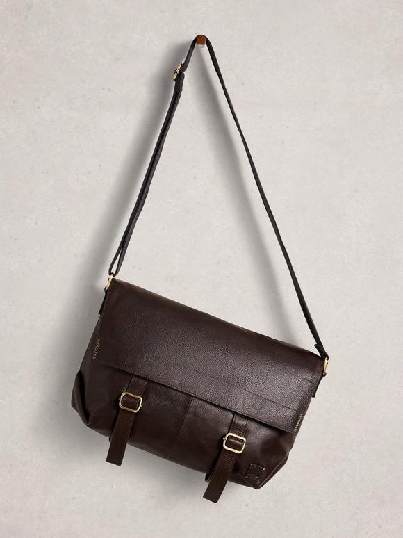 Connor Leather Messenger Bag