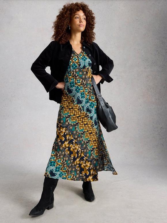 Hope Bias Cut Maxi Dress