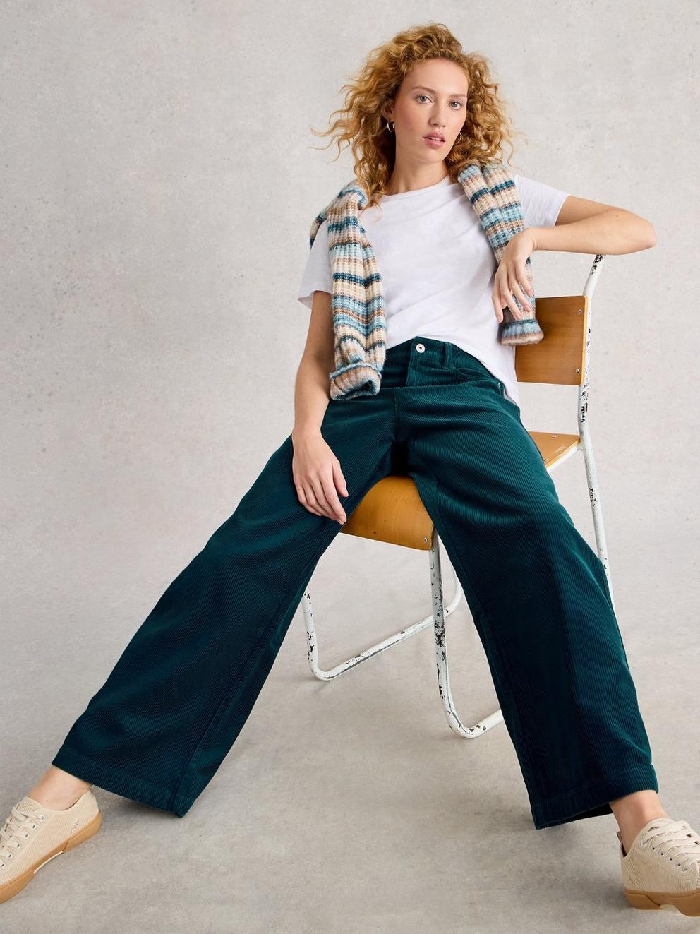 Ayla Wide Leg Cord Trouser