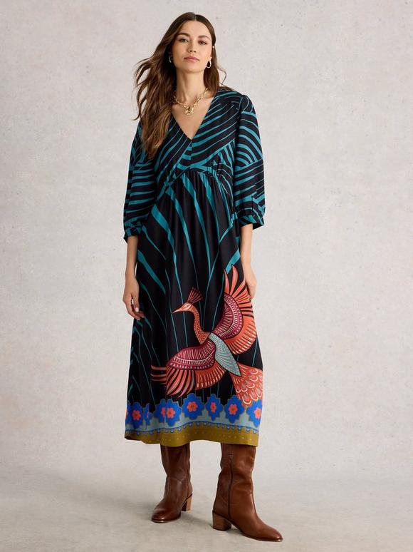 Lucy Midi  V Neck Dress