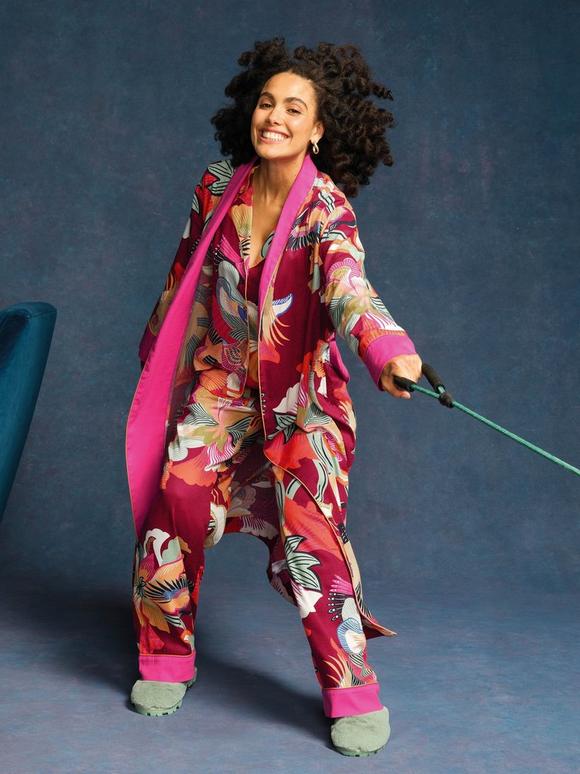 NINA WOVEN DRESSING GOWN