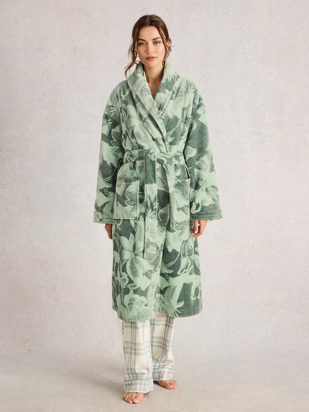 CLOVER PRINT DRESSING GOWN