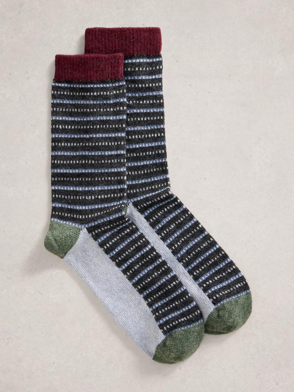 Stripe Wool Sock