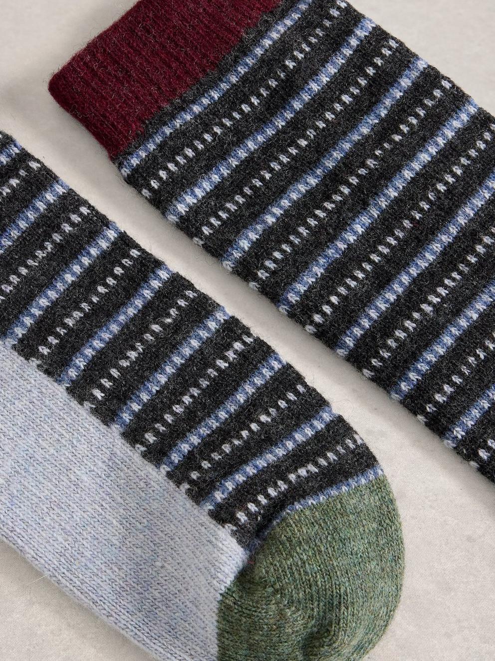 Stripe Wool Sock