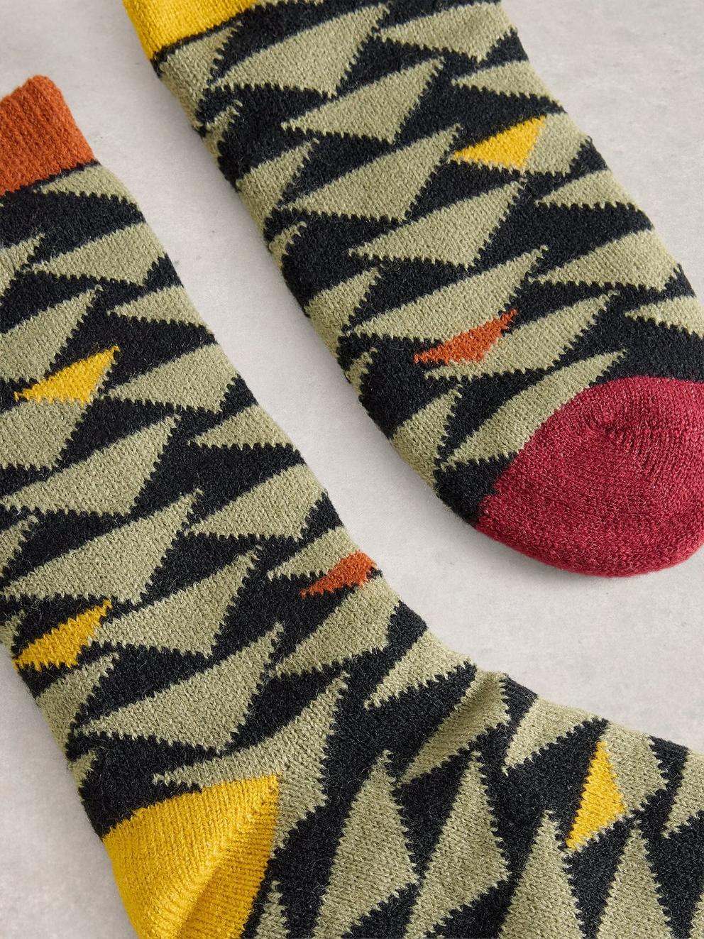 Geo Triangle Cabin Sock