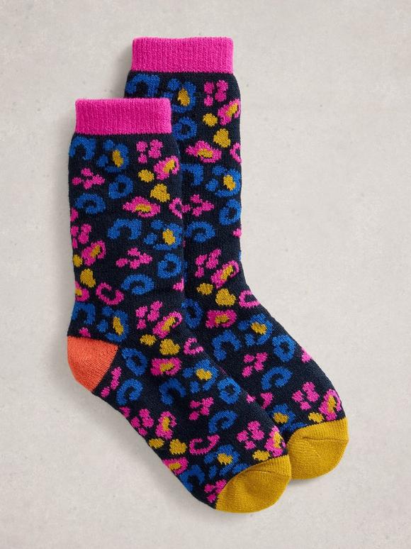 Leopard Camo Cabin Sock