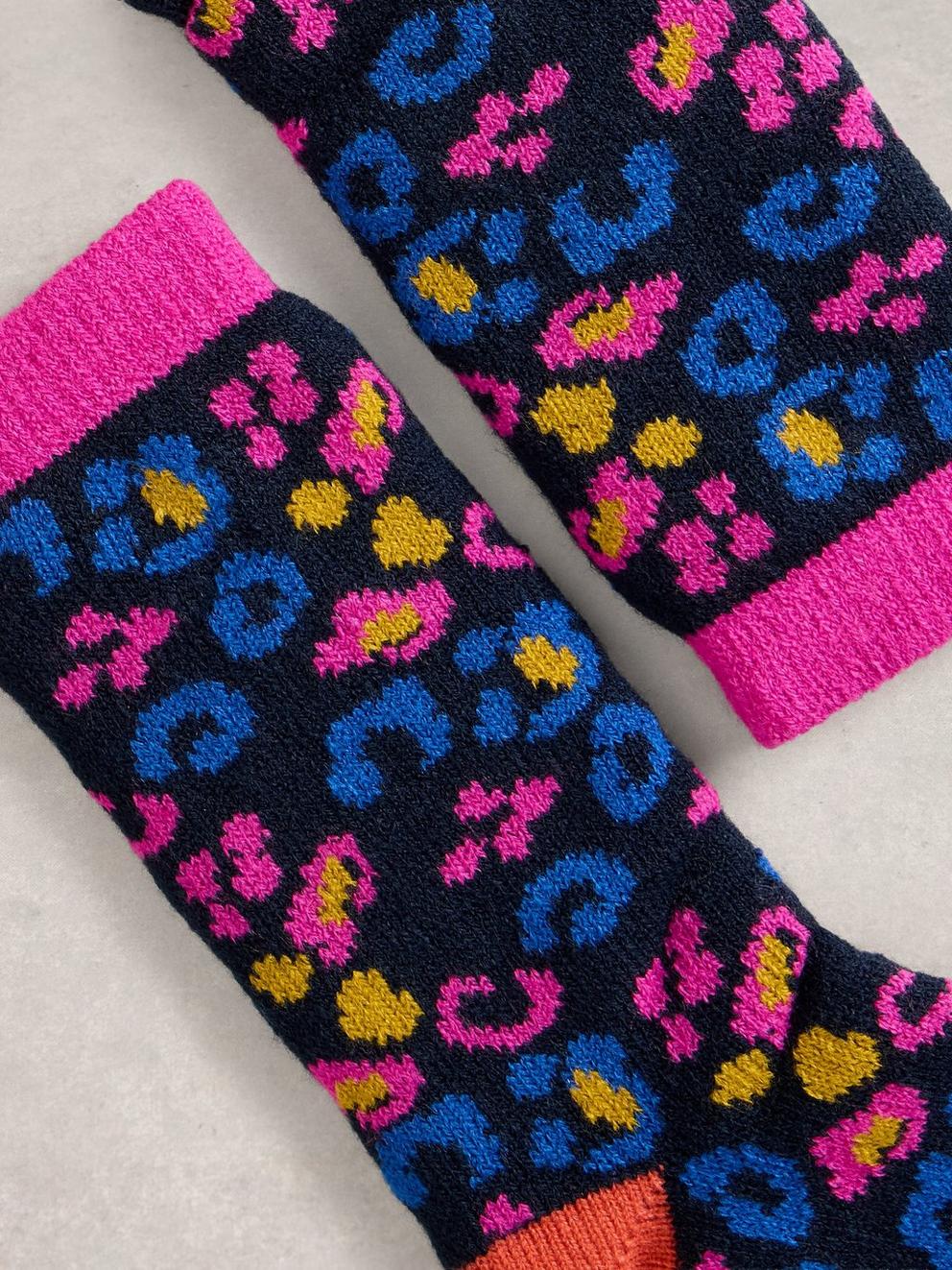 Leopard Camo Cabin Sock