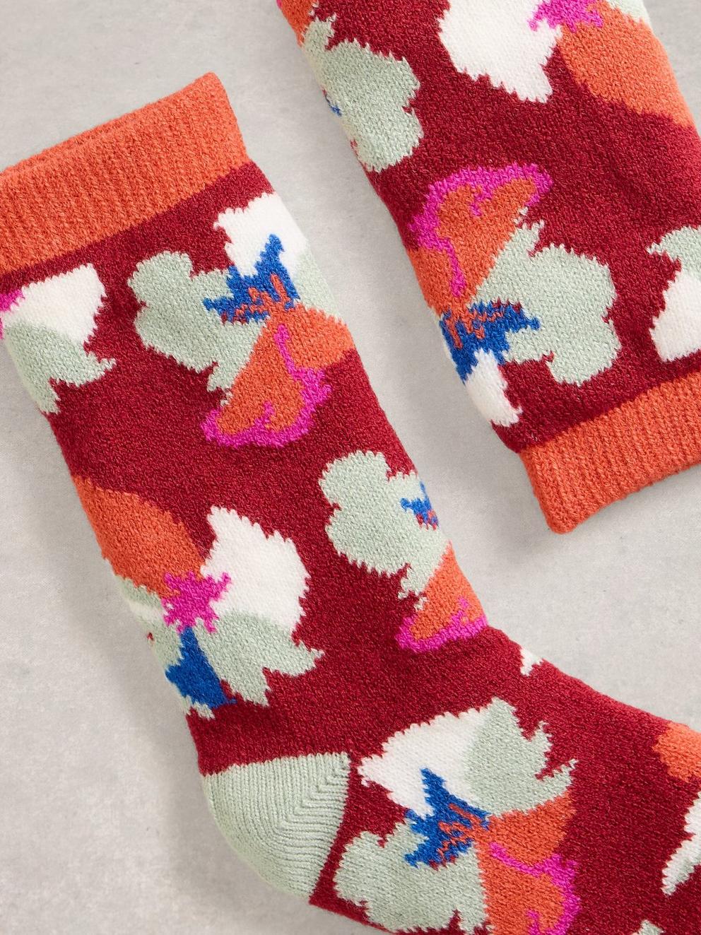 Floral Cabin Sock