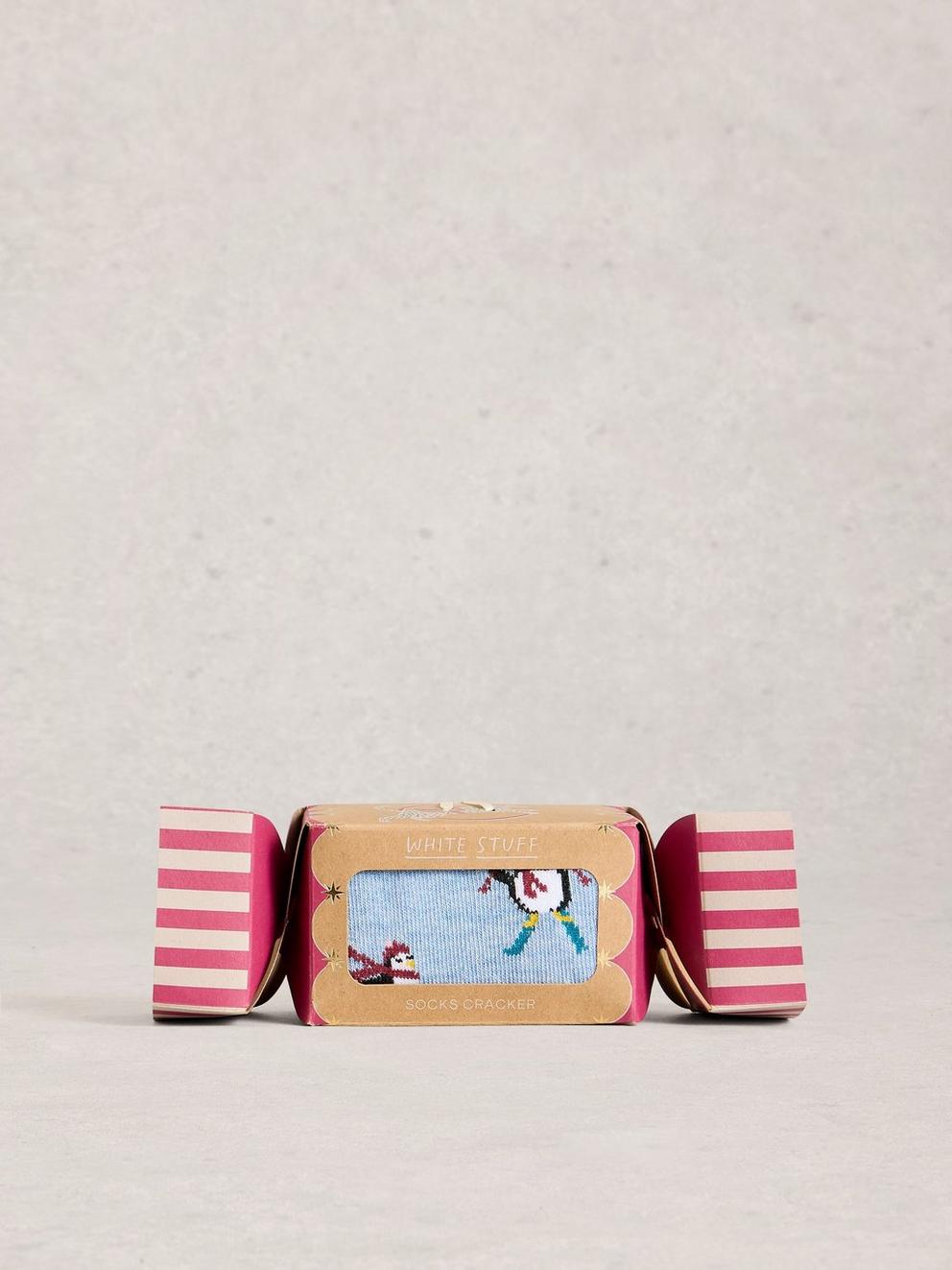 Ski Penguin Sock in a Cracker