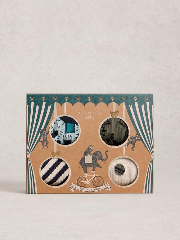 Circus Ankle Socks 4 Pack