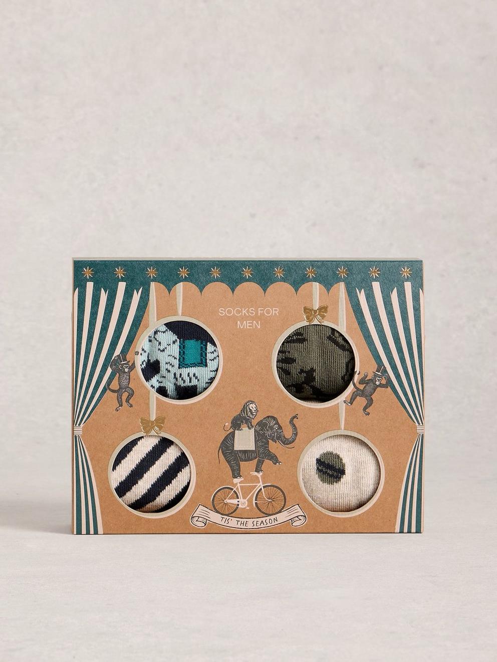 Circus Ankle Socks 4 Pack