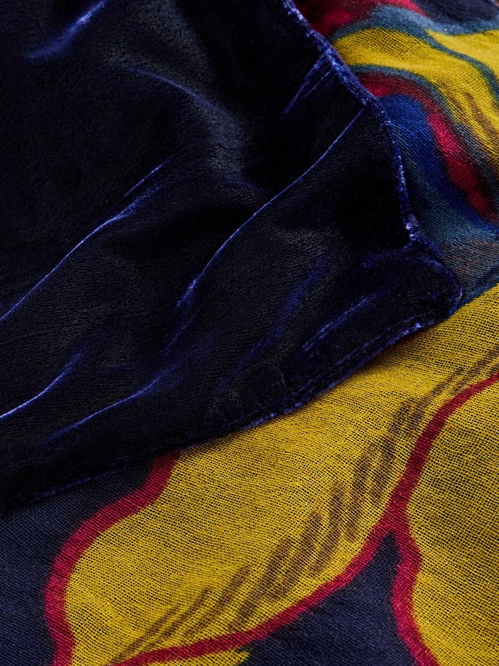 Velvet Print Scarf