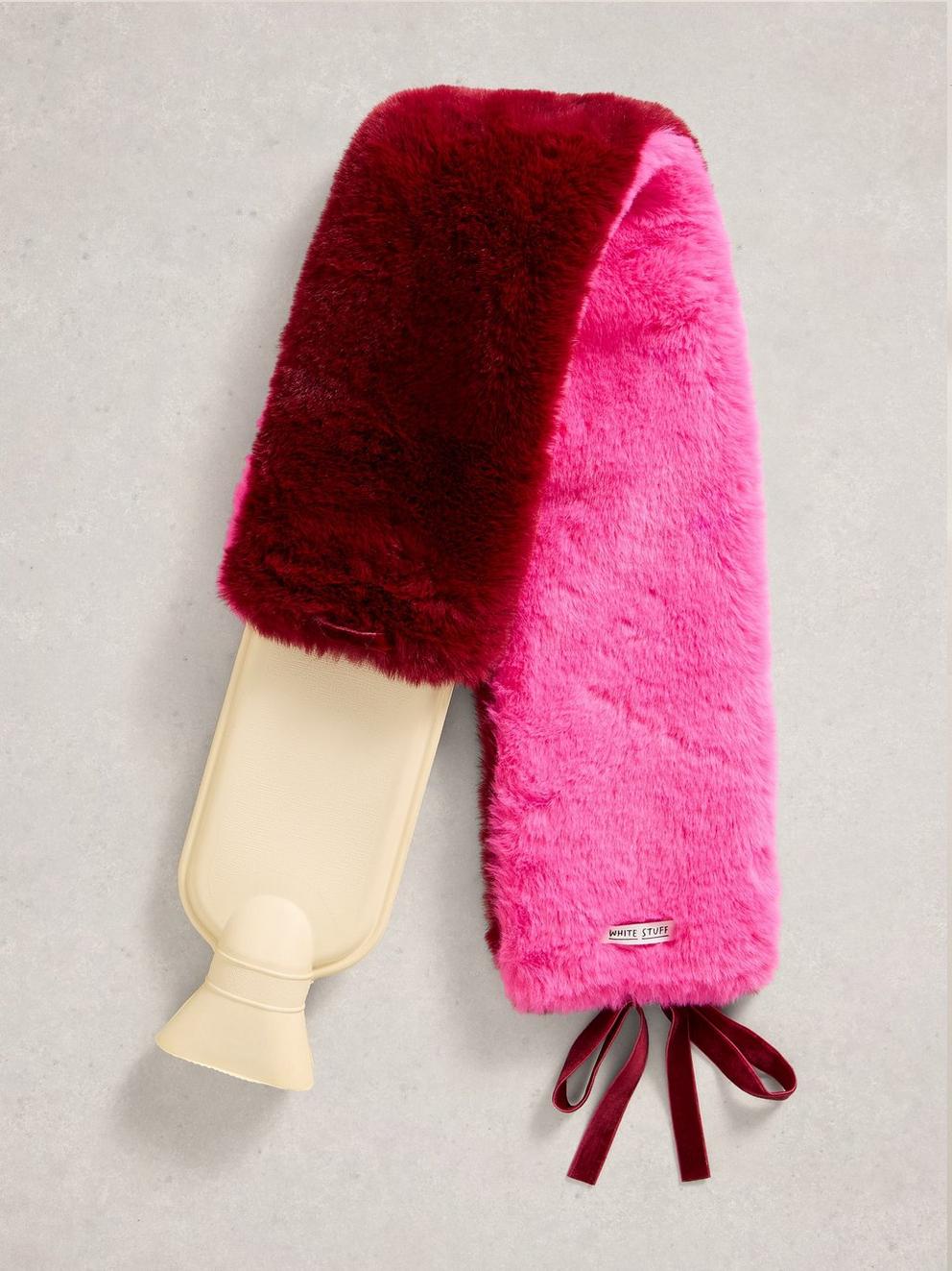 Long Faux Fur Hot Water Bottle