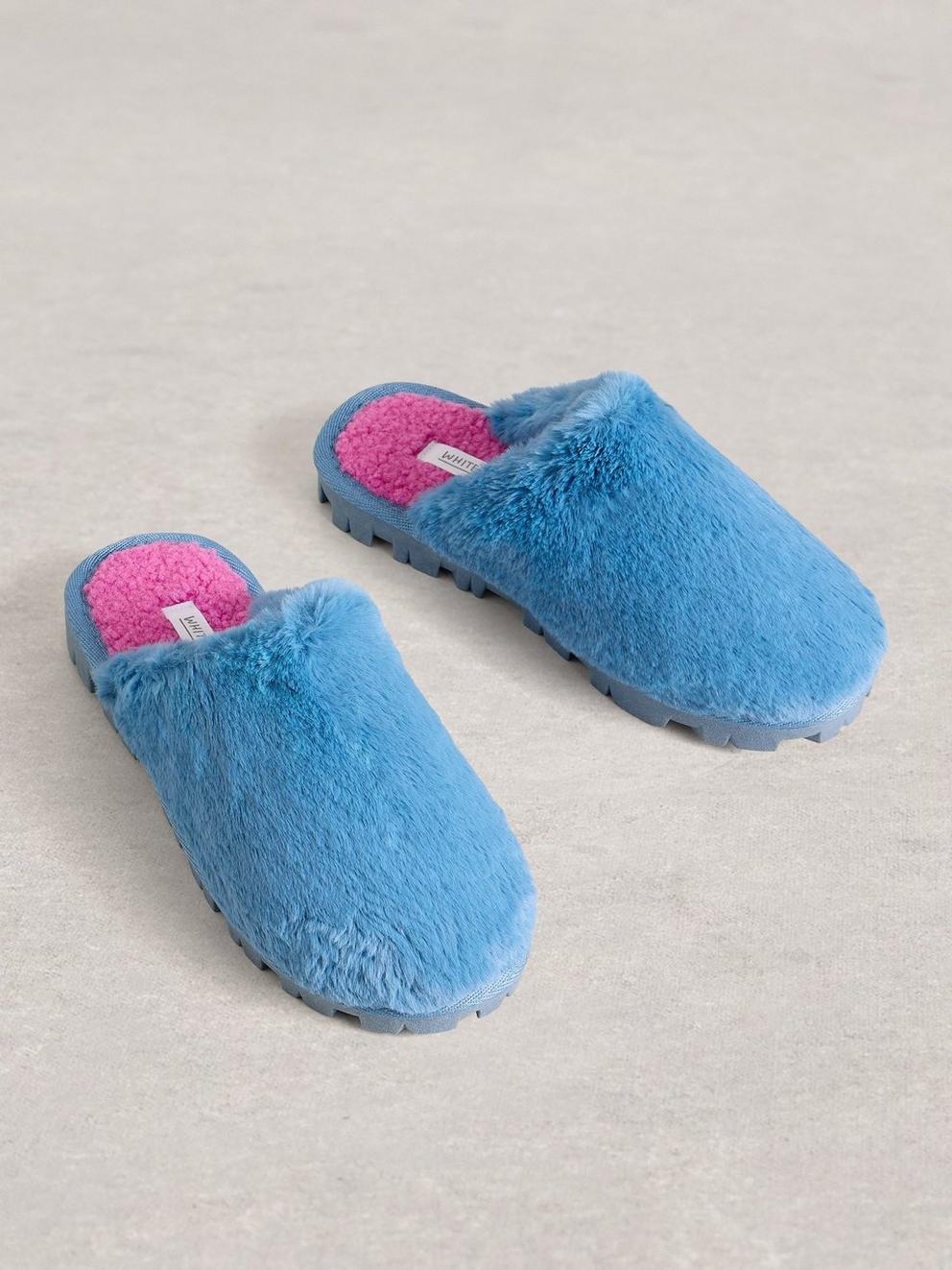 Faux Fur Slipper Mule