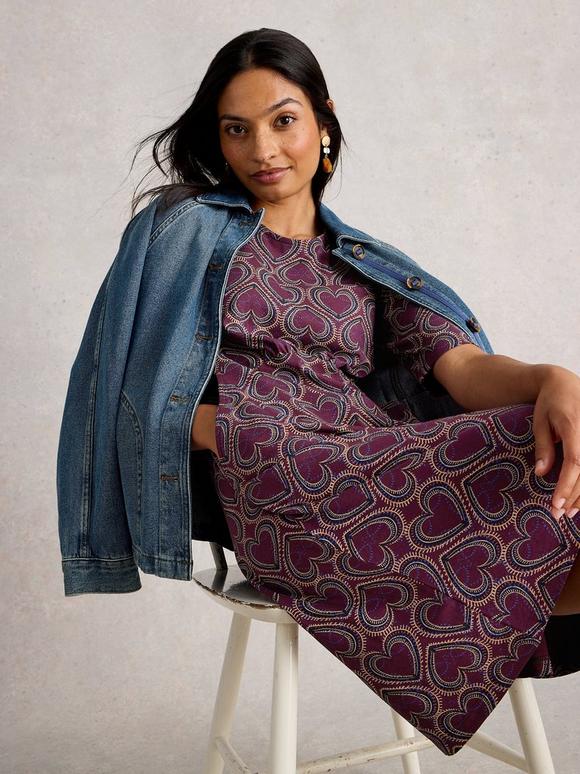 Olivia Crew Neck Jersey Dress