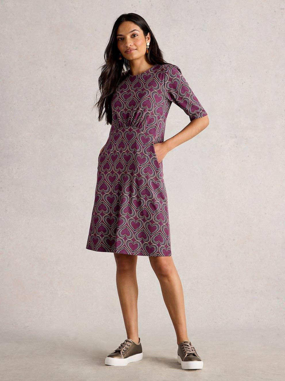 Olivia Crew Neck Jersey Dress