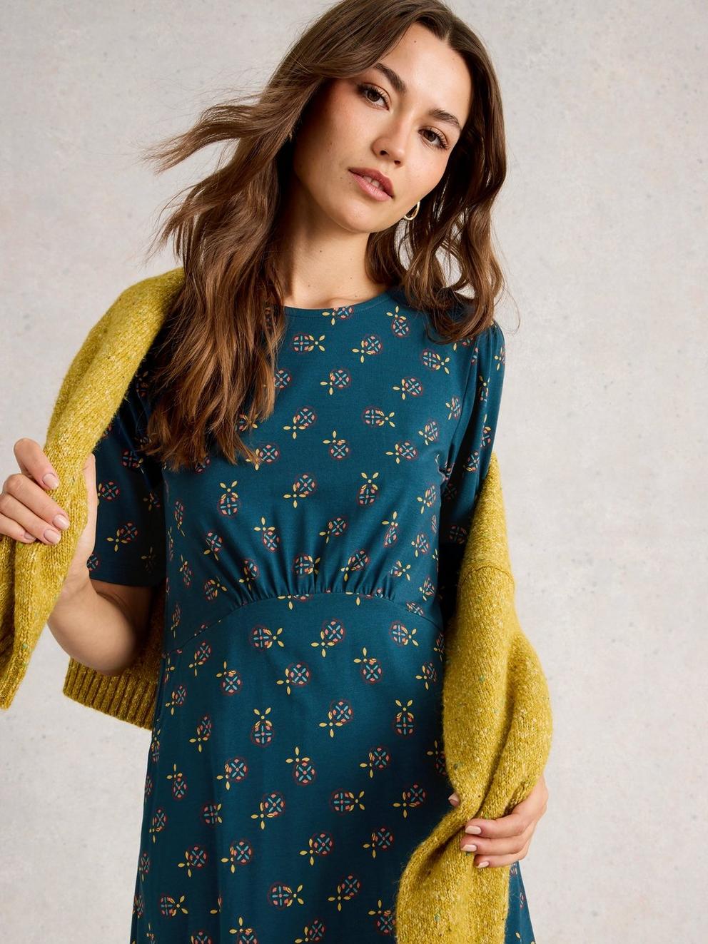 Olivia Crew Neck Jersey Dress