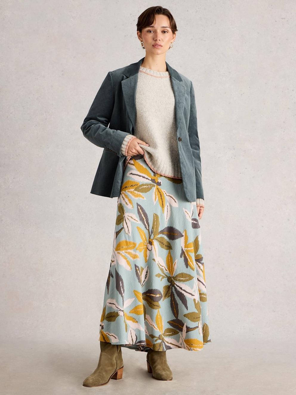 Evelyn Cord Collared Blazer