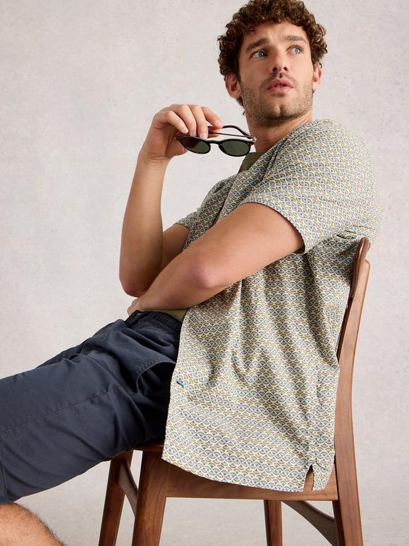 Hayle Fan SS Print Shirt