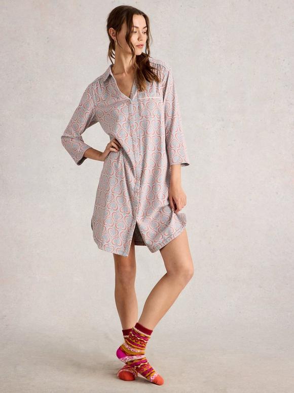 ANNIE JERSEY LONG SLEEVE NIGHTIE