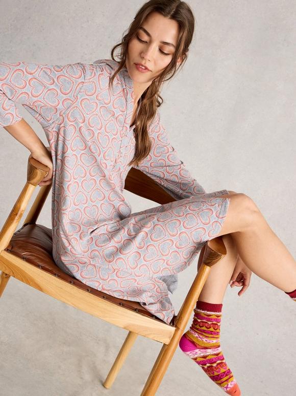 ANNIE JERSEY LONG SLEEVE NIGHTIE
