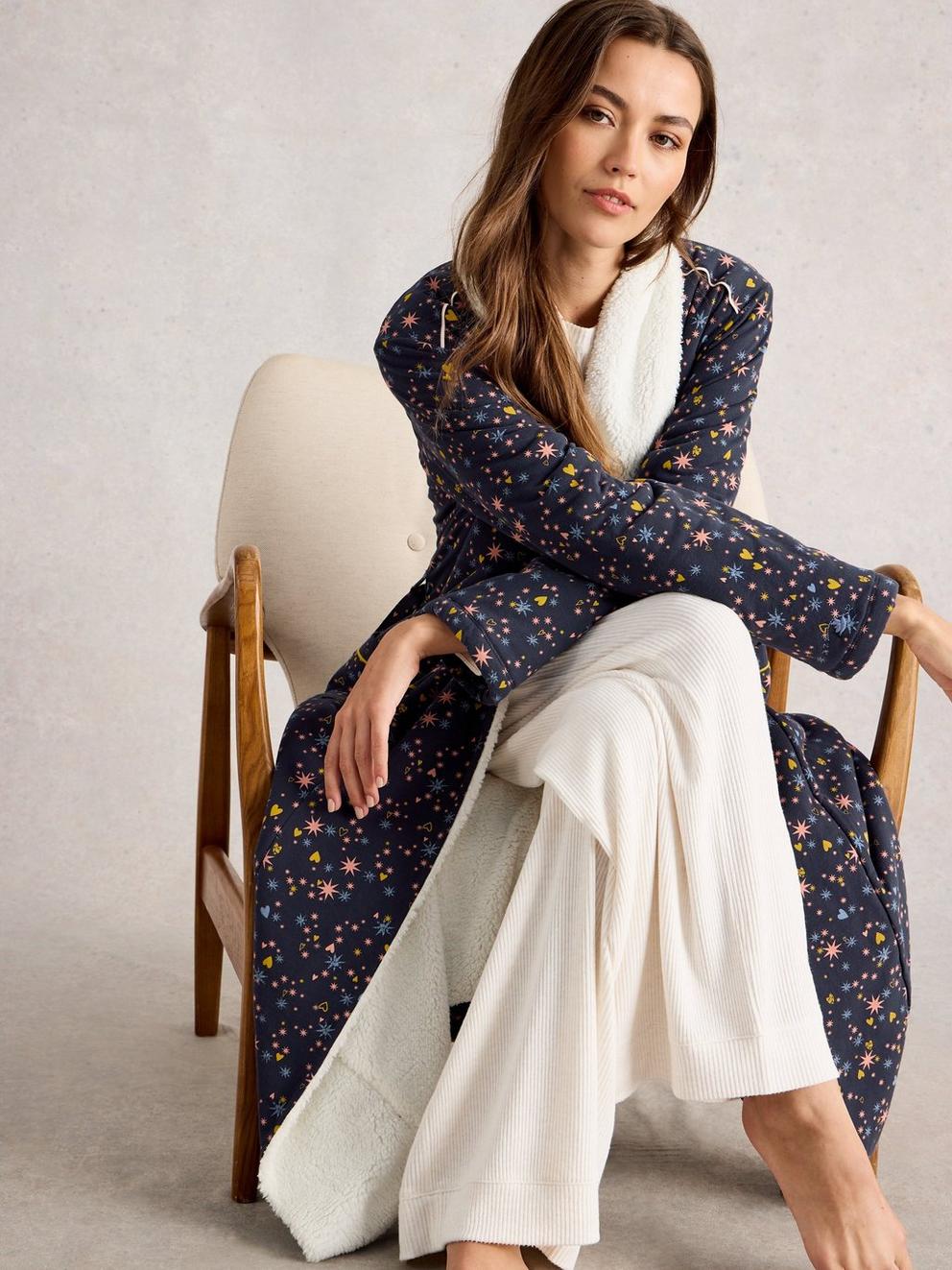 AVA LONG SLEEVE LINED DRESSING GOWN