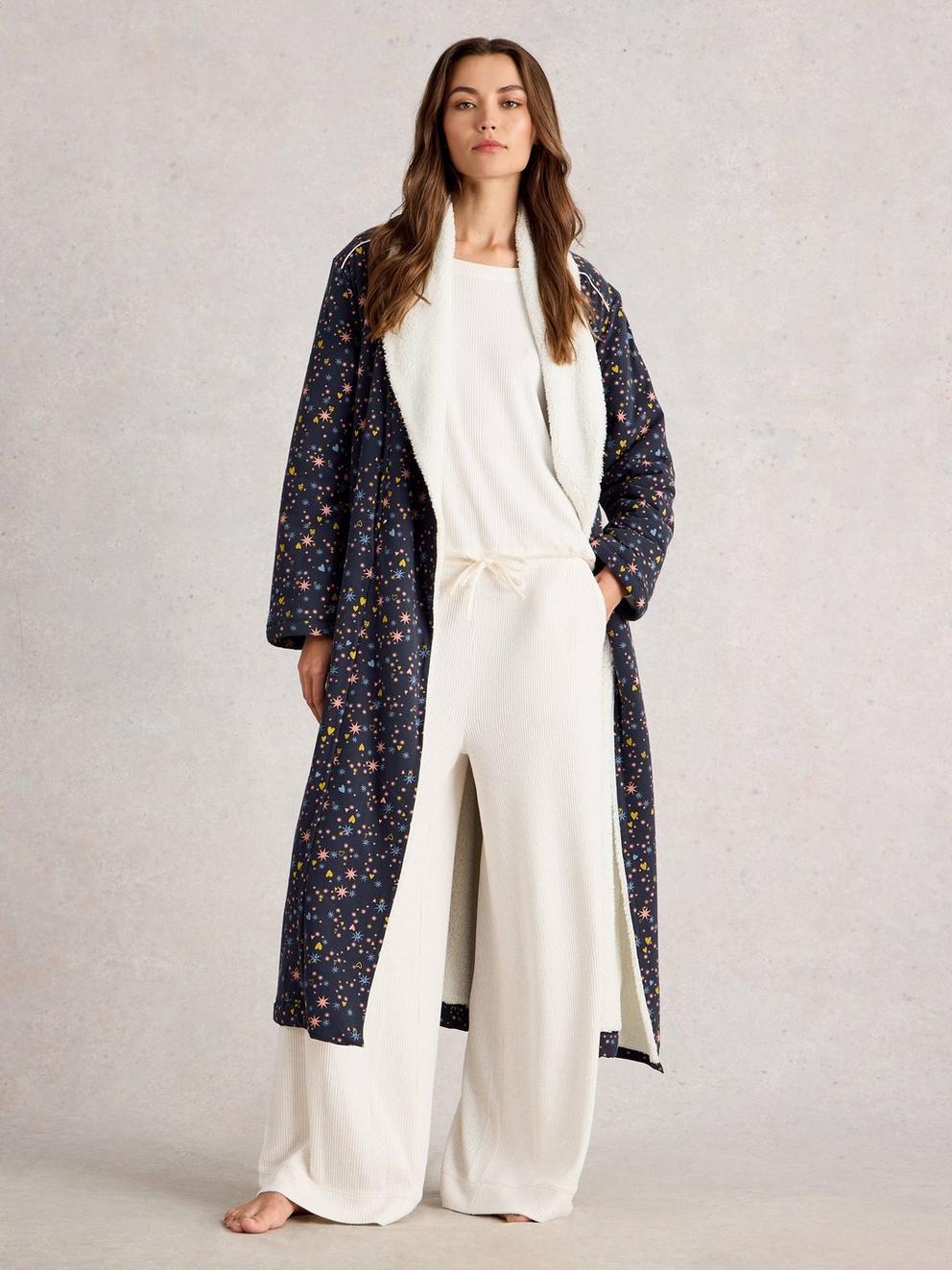 AVA LONG SLEEVE LINED DRESSING GOWN