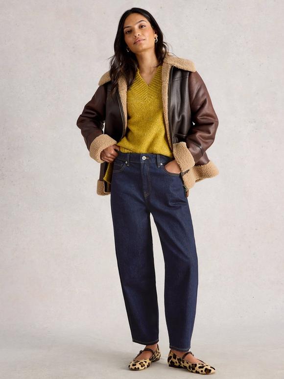 Aubrey Barrel Leg Jean