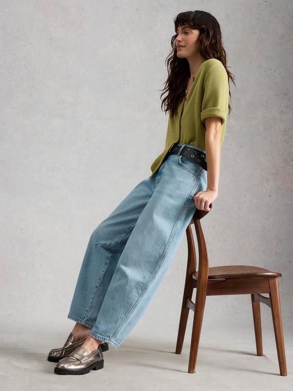 Aubrey Barrel Leg Jean