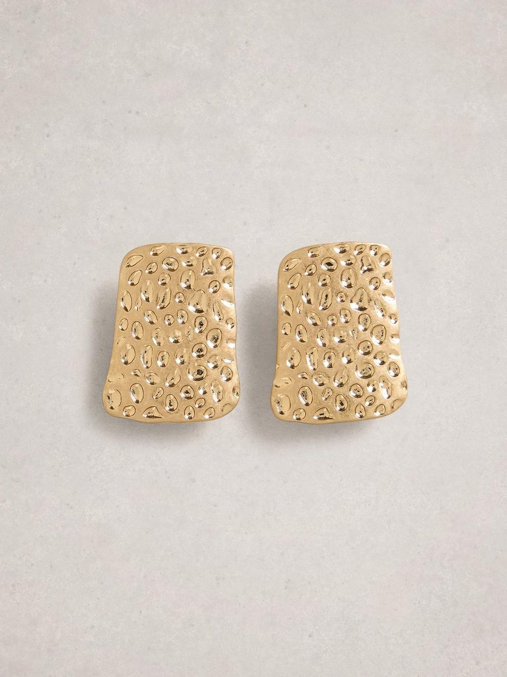 Mia Textured Stud Earring