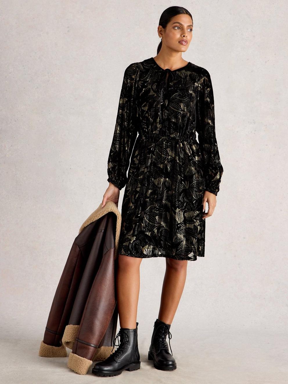 Faye Devore Velvet Dress