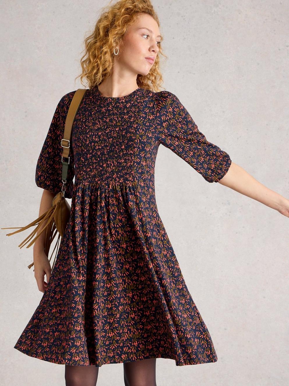 Maeva Jersey Crew Neck Dress