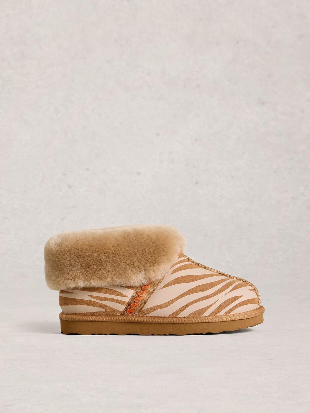 Shearling Suede Slipper Boot