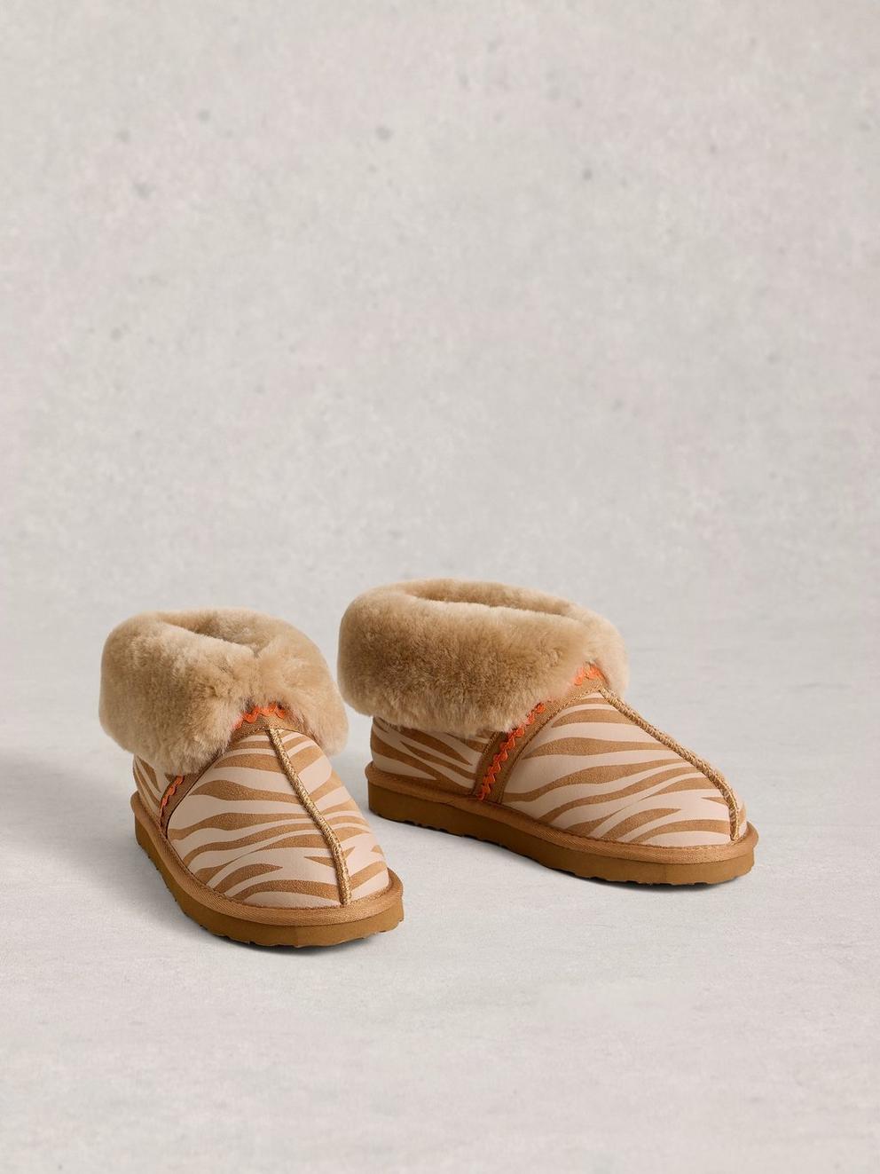 Shearling Suede Slipper Boot