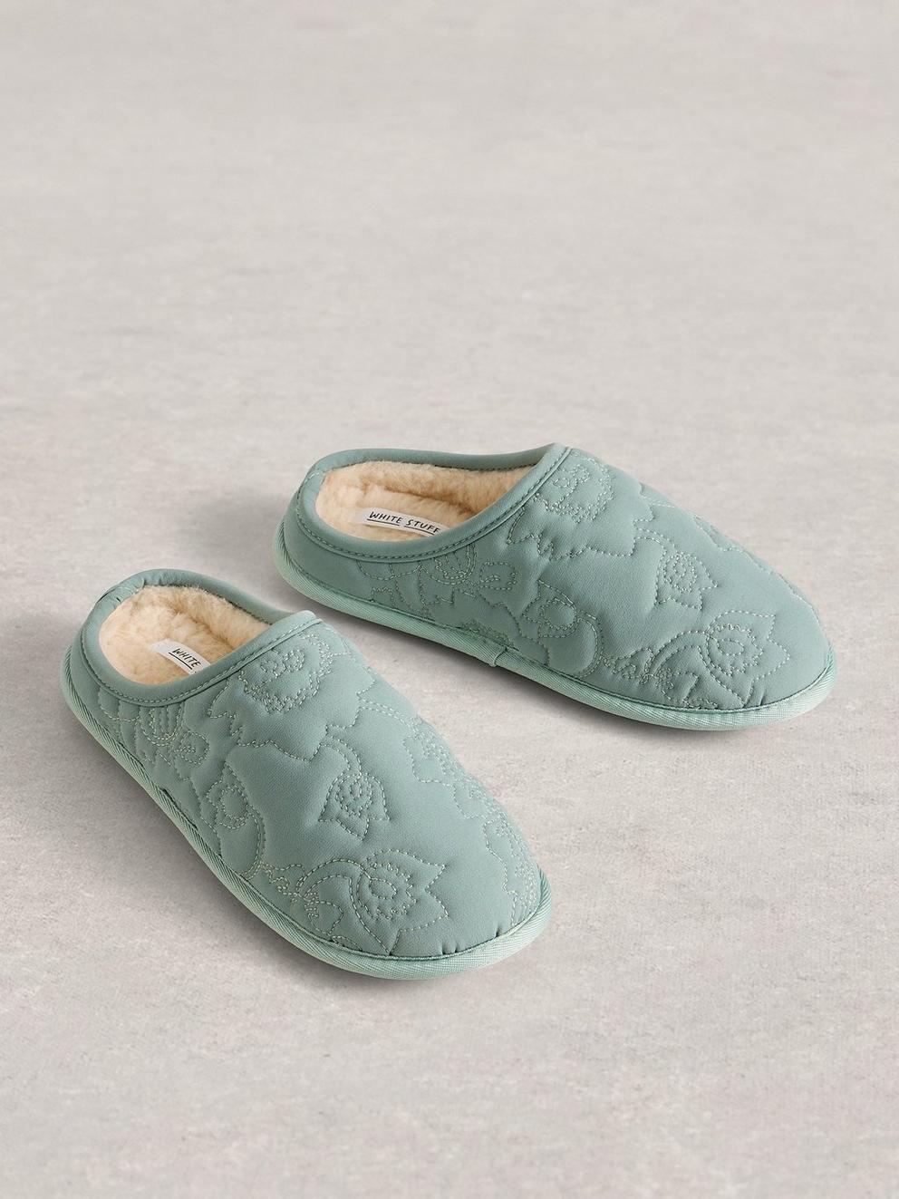 Quilted Slipper Mule