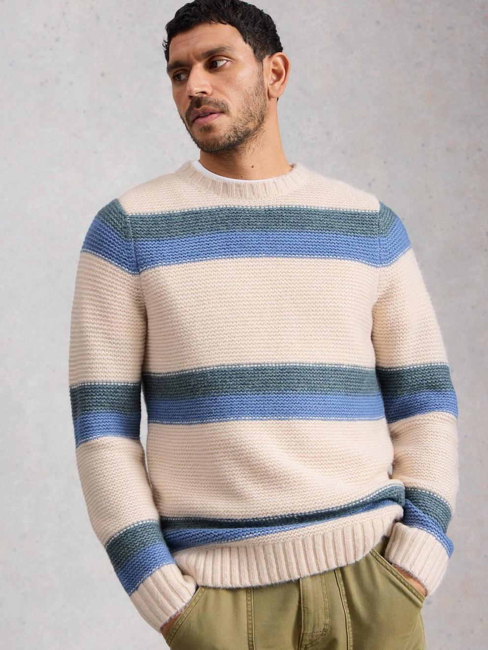 Baxton Stripe Crew Neck