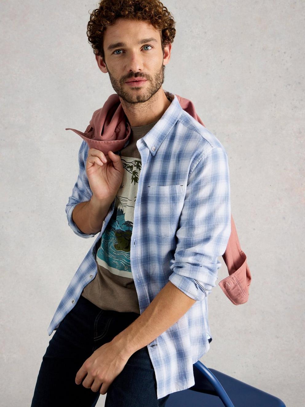 Ludlow Two Toned Check Shirt